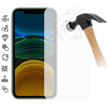 Protecteur d\'Écran iPhone 11 en Verre Trempé - 9H - Transparent
