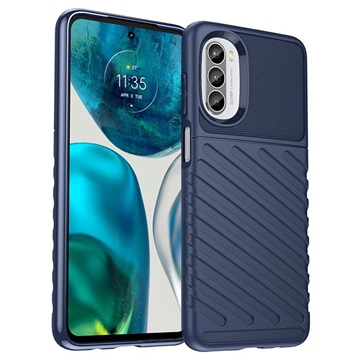 Coque Motorola Moto G52/G82 en TPU - Série Thunder - Bleue