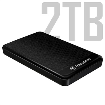 Disque Dur Extern Transcend StoreJet 25A3 USB 3.1 Gen 1 - 2To - Noir