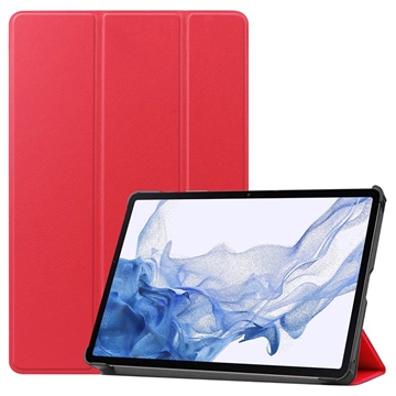 Étui à Rabat Smart Samsung Galaxy Tab S9 - Série Tri-Fold - Rouge
