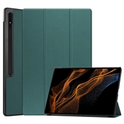 Étui à Rabat Smart Samsung Galaxy Tab S9 Ultra - Série Tri-Fold - Vert