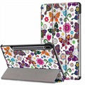 Étui Folio Intelligent Samsung Galaxy Tab S7 - Série Tri-Fold - Papillons / Fleurs