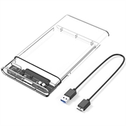 Boîtier USB 3.0 2.5" SATA HDD/SSD - Transparent
