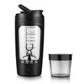 Bouteille électrique rechargeable USB pour shaker les protéines 650ml - Noir