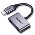 Adaptateur USB-C Charge & Audio Ugreen 2-en-1 - 1.5A (Emballage ouvert - Satisfaisant Bulk) - Gris
