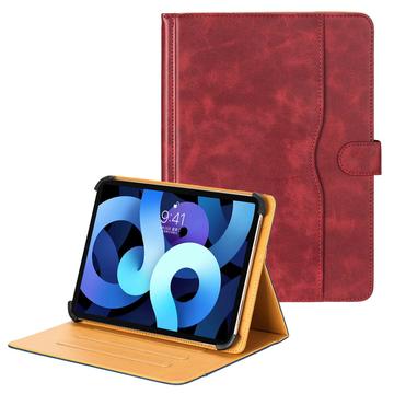 Étui universel en cuir bicolore pour tablette - 11"-12.4" - Rouge