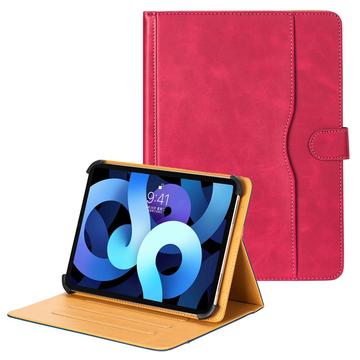 Étui universel en cuir bicolore pour tablette - 11"-12.4" - Rose Vif