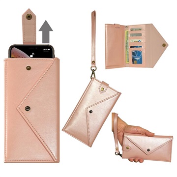 Universal Envelope Wallet Case - 6.5"-7.2" - Rose Gold