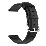 Bracelet Universel en Acier Inoxydable pour Smartwatch - 20mm - Noir Mat