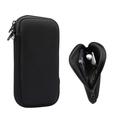 Étui universel en nylon pour téléphone portable avec fermeture éclair et lanière - 4.7-5.4" - Noir