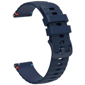 Bracelet Universel en Silicone pour Smartwatch - 18mm - Bleu Foncé