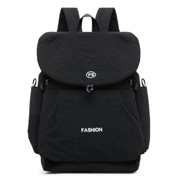 Sac à dos en toile Vintage Color Block de grande capacité