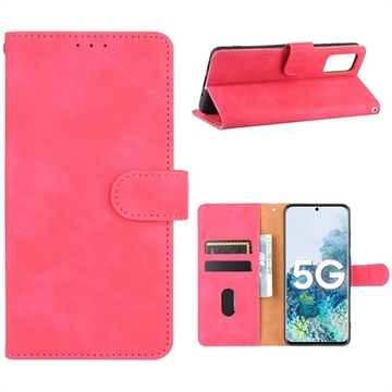 Étui Portefeuille Samsung Galaxy S20 FE/S20 FE 5G - Série Vintage - Rose Vif