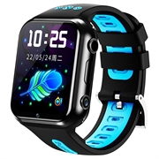 W5PRO 4G Double Caméra Enfants Regarder 2 + 16G Résistant À L'usure 1.83" IPS HD Montre De Téléphone Intelligent - Noir / Bleu