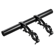 WEST BIKING Extension de guidon en alliage d'aluminium pour bicyclette Support de fixation double pour lumière de vélo GPS Ordinateur