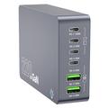 WLX-F8A Station de charge de bureau à 6 ports 220W GaN - Gris