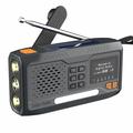 WR-6B Radio d'urgence solaire à manivelle DAB avec lampe de poche LED - Noir