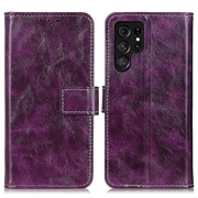 Étui Portefeuille Motorola Edge 50 Ultra avec Fermeture Magnétique - Violet