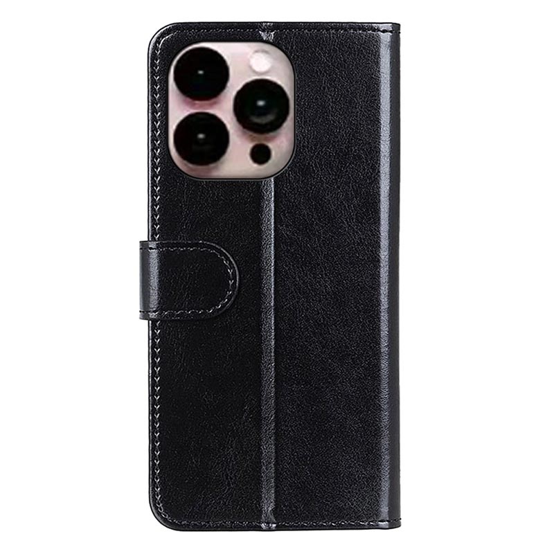 Coque Portefeuille Pour IPhone 14 Pro Max - Noire Avec Sangle - Neuf