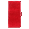 Étui Portefeuille OnePlus 11 avec Fermeture Magnétique - Rouge