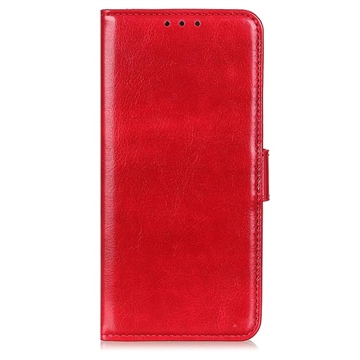 Étui Portefeuille OnePlus 11 avec Fermeture Magnétique - Rouge