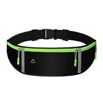 Ceinture de course à pied étanche pour téléphone portable jusqu\'à 7" - avec réflecteur - Noir