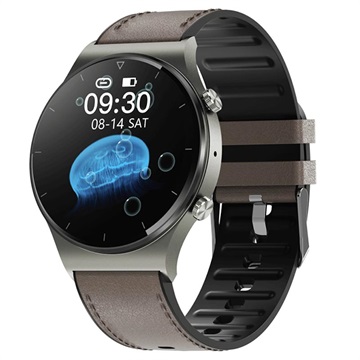 Smartwatch Étanche avec Capteur de Fréquence Cardiaque GT16 - Marron