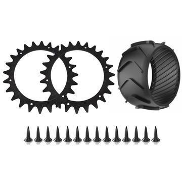 Kit de protections de roues et de crampons antidérapants pour tondeuse robot Worx Landroid série S/M