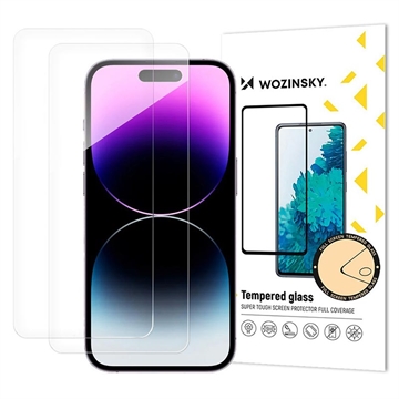 Protecteur d\'Écran iPhone 17 Pro Max/16 Pro Max en Verre Trempé Wozinsky Super Tough - 2 Pcs.