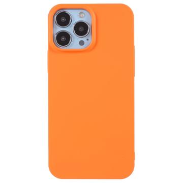 Coque iPhone 14 Pro en Plastique Caoutchouté X-Level - Orange