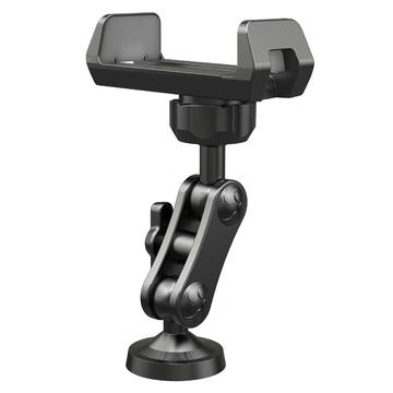 X037 Support de téléphone à 360° avec base magnétique - Support de gymnastique et d\'atelier - Noir