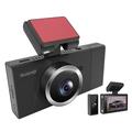 X12 Support magnétique Caméra embarquée 1080P+720P+720P 3-Shots Car Recorder