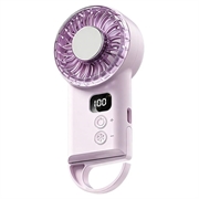 Ventilateur de refroidissement portable pour semi-conducteurs X33 - 1800mAh - Rose