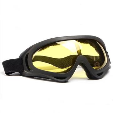 Lunettes tactiques de moto/ski X400 avec verres renforcés - Jaune