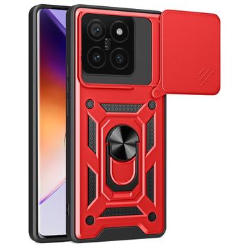 Coque Hybride Xiaomi 14T à Anneau Rotatif avec Protection pour Appareil Photo