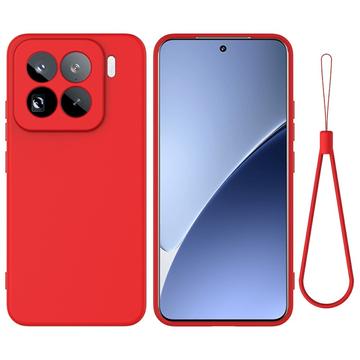 Coque Xiaomi 15 Pro en silicone liquide avec dragonne