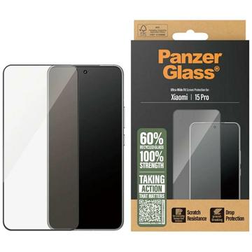 Protecteur d\'Écran Xiaomi 15 Pro PanzerGlass Ultra-Wide Fit - Bord Noir