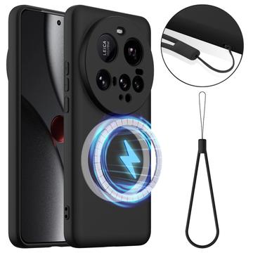 Coque Xiaomi 15 Ultra en Silicone Liquide - Compatible MagSafe - Noire