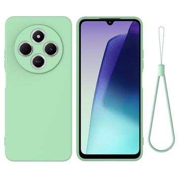 Coque Xiaomi 15 Ultra en silicone liquide avec dragonne - Verte