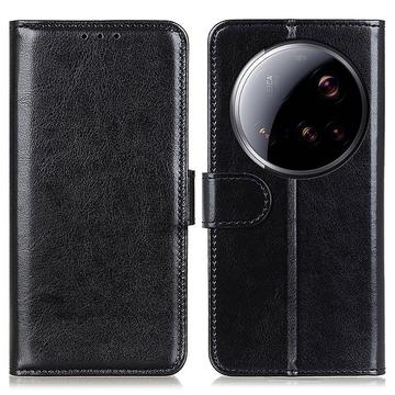 Étui Portefeuille Xiaomi 15 Ultra avec Fermeture Magnétique - Noir