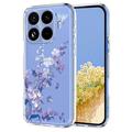Coque Xiaomi 17T en TPU à motif floral - Violete