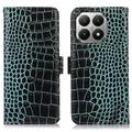 Étui Portefeuille Xiaomi 17T Pro en Cuir avec RFID - Série Crocodile