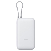 Xiaomi Banque d'alimentation 20000mAh avec câble USB-C intégré 22.5W - Gris clair