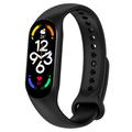 Xiaomi Mi Band 5/6/7 Bandeau en silicone mat - Noir