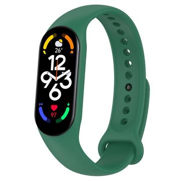 Xiaomi Mi Band 5/6/7 Bandeau en silicone mat - Vert