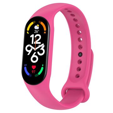 Xiaomi Mi Band 5/6/7 Bandeau en silicone mat - Rose