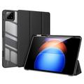 Étui à Rabat Xiaomi Pad 6S Pro 12.4 Tri-Fold Intelligente Dux Ducis Toby - Noir