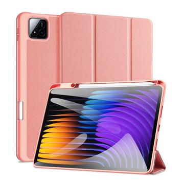 Étui à Rabat Xiaomi Pad 7/7 Pro Smart Tri-Fold Dux Ducis Domo - Rose