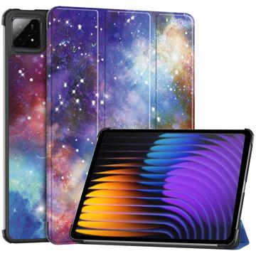Étui à Rabat Smart Xiaomi Pad 7/7 Pro - Série Tri-Fold - Galaxie