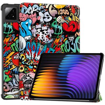 Étui à Rabat Smart Xiaomi Pad 7/7 Pro - Série Tri-Fold - Graffiti